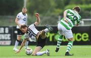 23 July 2017; David McMillan of Dundalk in action against Sam Bone of Shamrock Rovers during the SSE Airtricity League Premier Division match between Dundalk and Shamrock Rovers at Oriel Park in Dundalk, Co. Louth. Photo by Ramsey Cardy/Sportsfile