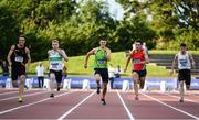 23 July 2017;  A general view of the action during the Men's 100m during the Irish Life Health National Senior Track & Field Championships – Day 2 at Morton Stadium in Santry, Co. Dublin. Photo by Sam Barnes/Sportsfile