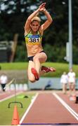 23 July 2017; Amy McTeggart, Boyne AC, Co. Louth, in action during the Women's Long Jump event, at the Irish Life Health National Senior Track & Field Championships – Day 2 at Morton Stadium in Santry, Co. Dublin. Photo by Tomás Greally/Sportsfile