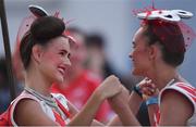 23 July 2017; Dancers preparing ahead of the European Youth Olympic Festival 2017 Opening Ceremony at ETO Park in Gyor, Hungary. Photo by Eóin Noonan/Sportsfile