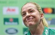 24 July 2017; Ireland captain Niamh Briggs during the Ireland Women's Rugby World Cup Squad Announcement at the UCD Cinema, Belfield, in Dublin. Photo by Piaras Ó Mídheach/Sportsfile