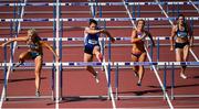 23 July 2017; Catherine McManus of Dublin City Harriers, Co. Dublin, competing in the Women's 110m hurdles during the Irish Life Health National Senior Track & Field Championships – Day 2 at Morton Stadium in Santry, Co. Dublin. Photo by Sam Barnes/Sportsfile