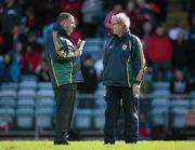 18 March 2012; Patrick O'Sullivan, Kerry County Board Chairman, left, in conversation with selector Ger O'Keeffe ahead of the game. Allianz Football League, Division 1, Round 5, Cork v Kerry, Pairc Ui Chaoimh, Cork. Picture credit: Stephen McCarthy / SPORTSFILE