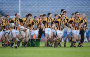 17 March 2012; Many of the Crossmaglen Rangers' panel make their way to the warm up after the team photograph. AIB GAA Football All-Ireland Senior Club Championship Final, Crossmaglen Rangers, Armagh, v Garrycastle, Westmeath, Croke Park, Dublin. Picture credit: Ray McManus / SPORTSFILE