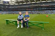 24 March 2012; Mascots Daniel Ryan, left, and Jack Currivan, both from Golden, Co. Tipperary, before the Allianz Hurling League Game, Croke Park, Dublin. Picture credit: Ray McManus / SPORTSFILE