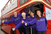 27 March 2012; At the official launch of Cadbury’s sponsorship of the Irish Olympic and Paralympic teams are Team Ireland Cadbury Ambassador Athletes Paul Hession, Grainne Murphy, 2nd from right, and Catherine Walsh, of Paralympics Ireland, along with Team Ireland athlete Linda Byrne, right. Cadbury will work closely with their ambassador athletes over the coming months to help encourage pride and support around the participation of all Irish athletes in the Games. Picture credit: Ray McManus / SPORTSFILE