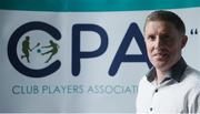 25 July 2017; Michéal Briody, Chairman, Club Players Association, poses for a portrait before a Club Players Association Press Conference, as the CPA unveil a national fixture plan and call out for the GAA to set April aside for club activity only. Campus Conference Centre, National Sports Campus, Abbotstown, in Dublin. Photo by Piaras Ó Mídheach/Sportsfile