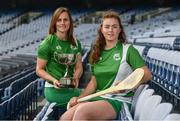 25 July 2017; Aoife Murray of Cork, left, and Faye McCarthy of Dublin, in attendance at MDonelly Poc Fada Finals Launch at Croke Park in Dublin. Photo by Sam Barnes/Sportsfile