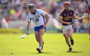 23 July 2017; Jake Dillon of Waterford in action against Willie Devereux of Wexford during the GAA Hurling All-Ireland Senior Championship Quarter-Final match between Wexford and Waterford at Páirc Uí Chaoimh in Cork. Photo by Stephen McCarthy/Sportsfile