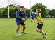 26 July 2017; Max Deegan of Leinster in action against Conor Langabeer during the Bank of Ireland Leinster Rugby Summer Camp at Clondalkin RFC in Dublin. Photo by Sam Barnes/Sportsfile