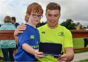 26 July 2017; Luke McGrath of Leinster poses for a selfie with Rua McNamara during the Bank of Ireland Leinster Rugby Summer Camp at Clondalkin RFC in Dublin. Photo by Sam Barnes/Sportsfile