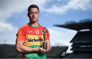 26 July 2017; Carlow footballer Paul Broderick, GAA/GPA Player of the Month for May, at Croke Park in Dublin. Photo by Cody Glenn/Sportsfile