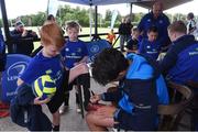 26 July 2017; Leinster's Joey Carbery signs an autograph for Ronan Treacy during the Bank of Ireland Leinster Rugby Summer Camp at Kilkenny RFC in Kilkenny. Photo by Matt Browne/Sportsfile