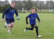 26 July 2017; Leinster's James Tracy in action with Sam Mackey during the Bank of Ireland Leinster Rugby Summer Camp at Kilkenny RFC in Kilkenny. Photo by Matt Browne/Sportsfile