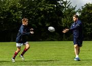 26 July 2017; Leinster Academy player Ian Fitzpatrick, right, and Charlie Coughlan in action, at the Bank of Ireland Leinster Rugby School of Excellence at The King's Hospital in Dublin. Photo by Sam Barnes/Sportsfile