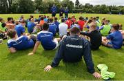 26 July 2017; A general view of a Q and A session at the Bank of Ireland Leinster Rugby School of Excellence at The King's Hospital in Dublin. Photo by Sam Barnes/Sportsfile