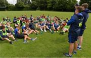 26 July 2017; A general view during a Q and A session at the Bank of Ireland Leinster Rugby School of Excellence at The King's Hospital in Dublin. Photo by Sam Barnes/Sportsfile