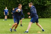 26 July 2017; Leinster academy players Charlie Rock, left, and Ian Fitzpatrick in action at the Bank of Ireland Leinster Rugby School of Excellence at The King's Hospital in Dublin. Photo by Sam Barnes/Sportsfile