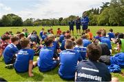 26 July 2017; A general view during a Q and A session with Leinster academy players Ian Fitzpatrick and Charlie Rock, at the Bank of Ireland Leinster Rugby School of Excellence at The King's Hospital in Dublin. Photo by Sam Barnes/Sportsfile