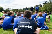 26 July 2017; A general view during a Q and A session with Leinster academy players Ian Fitzpatrick and Charlie Rock, at the Bank of Ireland Leinster Rugby School of Excellence at The King's Hospital in Dublin. Photo by Sam Barnes/Sportsfile