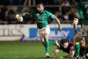 30 March 2012; Fetu'u Vainikolo, Connacht, avoids the tackle of Nathan Williams, Dragons. Celtic League, Dragons v Connacht, Rodney Parade, Newport, Wales. Picture credit: Steve Pope / SPORTSFILE