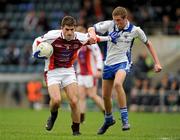 31 March 2012; Conor Moley, left, St. Pauls, Bessbrook, in action against Jack Collins, Ard Scoil Rís. All-Ireland Colleges Senior Football B Championship Final, St. Pauls, Bessbrook v Ard Scoil Rís, Kingspan Breffni Park, Cavan. Picture credit: Brendan Moran / SPORTSFILE