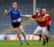 31 March 2012; Stephen O'Brien, Nenagh CBS, in action against Evan Cody, Kilkenny CBS. All-Ireland Colleges Senior Hurling Championship Final, Nenagh CBS, Tipperary v Kilkenny CBS, Kilkenny, Semple Stadium, Thurles, Co. Tipperary. Picture credit: Stephen McCarthy / SPORTSFILE