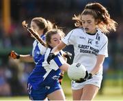 26 July 2017; Orlaith Sullivan of Kildare in action against Leah Sheridan of Waterford during the All Ireland Ladies Football Under 16 B Final match between Kildare and Waterford at John Locke Park in Callan, Co Kilkenny. Photo by Matt Browne/Sportsfile