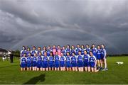 26 July 2017; Waterford players stand for the team photograph before the start of the All Ireland Ladies Football during the All Ireland Ladies Football Under 16 B Final match between Kildare and Waterford at John Locke Park in Callan, Co Kilkenny. Photo by Matt Browne/Sportsfile