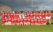 26 July 2017; The Cork panel ahead of the All Ireland Ladies Football Under 16 A Final match between Cork and Galway at McDonagh Park, Nenagh, Co. Tipperary. Photo by Seb Daly/Sportsfile