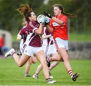 26 July 2017; Ailish Morrissey of Galway in action against Áine Keating of Cork during the All Ireland Ladies Football Under 16 A Final match between Cork and Galway at McDonagh Park, Nenagh, Co. Tipperary. Photo by Seb Daly/Sportsfile