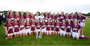 26 July 2017; Galway players celebrate following their side's victory during the All Ireland Ladies Football Under 16 A Final match between Cork and Galway at McDonagh Park, Nenagh, Co. Tipperary. Photo by Seb Daly/Sportsfile