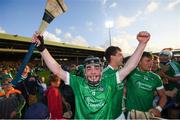 26 July 2017; Paudie Ahern of Limerick celebrates following the Bord Gáis Energy Munster GAA Hurling Under 21 Championship Final match between Limerick and Cork at the Gaelic Grounds in Limerick. Photo by Stephen McCarthy/Sportsfile