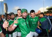 26 July 2017; Ronan Lynch and Conor McSweeney, right, of Limerick celebrate following the Bord Gáis Energy Munster GAA Hurling Under 21 Championship Final match between Limerick and Cork at the Gaelic Grounds in Limerick. Photo by Stephen McCarthy/Sportsfile