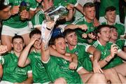 26 July 2017; Limerick captain Tom Morrissey lifts the cup along with team-mates after the Bord Gáis Energy Munster GAA Hurling Under 21 Championship Final match between Limerick and Cork at the Gaelic Grounds in Limerick. Photo by Diarmuid Greene/Sportsfile
