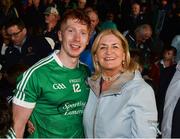 26 July 2017; Cian Lynch of Limerick celebrates with Noreen McManus after the Bord Gáis Energy Munster GAA Hurling Under 21 Championship Final match between Limerick and Cork at the Gaelic Grounds in Limerick. Photo by Diarmuid Greene/Sportsfile