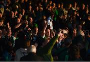 26 July 2017; Limerick captain Tom Morrissey lifts the cup following during the Bord Gáis Energy Munster GAA Hurling Under 21 Championship Final match between Limerick and Cork at the Gaelic Grounds in Limerick. Photo by Stephen McCarthy/Sportsfile