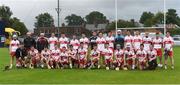 26 July 2017; The Derry squad before the Bord Gáis Energy Ulster GAA Hurling U21 Championship Final match between Derry and Down at Corrigan Park in Belfast. Photo by Oliver McVeigh/Sportsfile