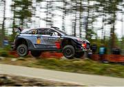 27 July 2017; theirry Neuville Belgium and Nicolas Gilsoul of Belgium compete in their Hyundai Motorsport during the Shakedown of the WRC Neste Rally in Ruuhimaki, Finland. Photo by Philip Fitzpatrick/Sportsfile