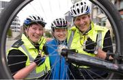 27 July 2017; Pictured today at the launch of the 3rd Great Dublin Bike Ride were Garda Ruth Molloy and Sgt. Jim Clavin with Cyclist Lydia Boylan from Cycling Ireland. The Great Dublin Bike Ride is an initiative from Sport Ireland who work in conjunction with Dublin City Council, Healthy Ireland, Fingal County Council, Cycling Ireland and Meath County Council to create the only cycling event of its kind to happen in Dublin. On Sunday 24th September 2017, up to 6,000 riders will set out from Smithfield in Dublin to take part in the third Great Dublin Bike Ride. To encourage the promotion of cycling safely through the city, event partners Sport Ireland, Dublin City Council, Healthy Ireland, Cycling Ireland and Fingal County Council are hosting a Great Dublin Bike Ride training day on Sunday 27th of August in the Rowing Centre in Islandbridge. to register simply visit http://greatdublinbikeride.ie/. Photo by Cody Glenn/Sportsfile