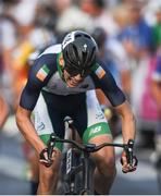 27 July 2017; Team Ireland's Shay Donley, from Ballymoney, Co. Antrim, competing in the men's cycling coad race, during the European Youth Olympic Festival 2017 at Olympic Park in Gyor, Hungary. Photo by Eóin Noonan/Sportsfile