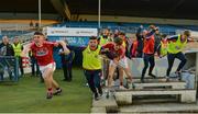 27 July 2017; The Cork bench celebrate at the final whistle following the GAA Hurling All-Ireland U17 Championship Semi-Final match between Cork and Galway at Semple Stadium in Thurles, Tipperary. Photo by Sam Barnes/Sportsfile