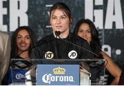 27 July 2017; Katie Taylor during a press conference at the Dream Hotel Downtown in New York, USA. Photo by Ed Diller/DiBella Entertainment/ Sportsfile