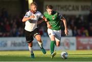 28 July 2017; Garry Buckley of Cork City in action against Alex Byrne of Galway United during the SSE Airtricity League Premier Division match between Cork City and Galway United at Turners Cross, in Cork. Photo by Matt Browne/Sportsfile