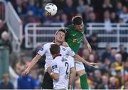 28 July 2017; Steven Beattie of Cork City in action against Marc Ludden and Colm Horgan of Galway United during the SSE Airtricity League Premier Division match between Cork City and Galway United at Turners Cross, in Cork. Photo by Matt Browne/Sportsfile