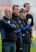 25 March 2012; Laois manager Justin McNulty, 2nd from left, with Noel Reilly, John Mulligan and Donie Norton. Allianz Football League Division 1, Round 6, Kerry v Laois, Fitzgerald Stadium, Killarney, Co. Kerry. Picture credit: Brendan Moran / SPORTSFILE