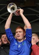 31 March 2012; Nenagh CBS captain Jason Forde lifts the Croke Cup following his side's victory. All-Ireland Colleges Senior Hurling Championship Final, Nenagh CBS, Tipperary, v Kilkenny CBS, Kilkenny, Semple Stadium, Thurles, Co. Tipperary. Picture credit: Stephen McCarthy / SPORTSFILE