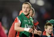 31 March 2012; Mayo captain Andy Moran at the end of the game. Allianz Football League, Division 1, Round 2, Refixture, Mayo v Dublin, McHale Park, Castlebar, Co. Mayo. Picture credit: David Maher / SPORTSFILE