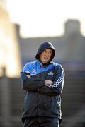 31 March 2012; Pat Gilroy, Dublin manager before the start of the game. Allianz Football League, Division 1, Round 2, Refixture, Mayo v Dublin, McHale Park, Castlebar, Co. Mayo. Picture credit: David Maher / SPORTSFILE
