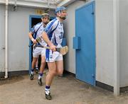 1 April 2012; Waterford captain Michael Walsh leads his players out before the start of the game. Allianz Hurling League Division 1A, Round 5, Waterford v Dublin, Fraher Field, Dungarvan, Co. Waterford. Picture credit: Matt Browne / SPORTSFILE